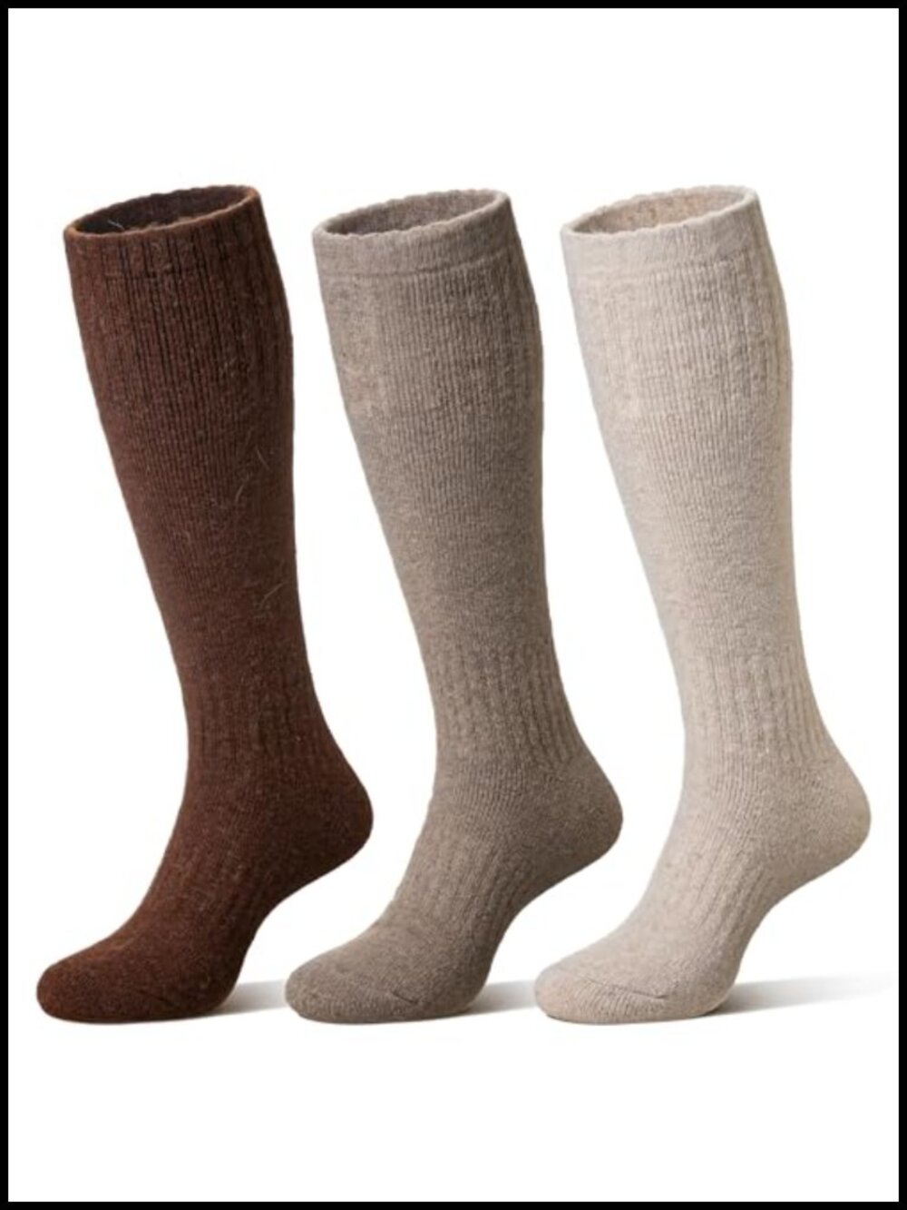Merino Wool Ski Socks Knee High Thermal Compression Warm Athletic Socks